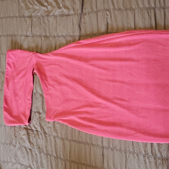 Naked Wardrobe Womens cut-out bodycon midi strapless pink dress size S NWOT - Picture 6 of 7